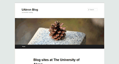 Desktop Screenshot of blogs.uakron.edu