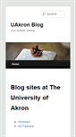 Mobile Screenshot of blogs.uakron.edu