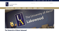 Desktop Screenshot of lakewood.uakron.edu