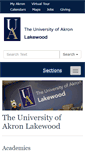 Mobile Screenshot of lakewood.uakron.edu