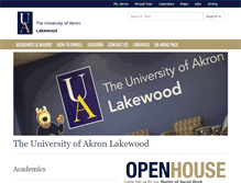 Tablet Screenshot of lakewood.uakron.edu